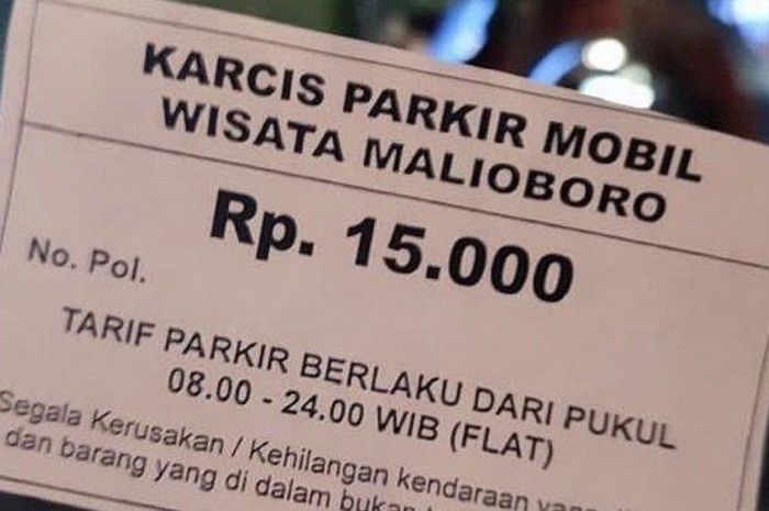 Parkir Nuthuk Malioboro, Parkir Mobil Malioboro, Tarif Parkir Jogja, Parkir Mobil Rp 15 Ribu, Parkir Resmi Malioboro, Jukir Malioboro Jogja Kemaruk, Demi Uang Rp 15 Ribu Urusan Panjang Dengan Satpol PP dan Polisi