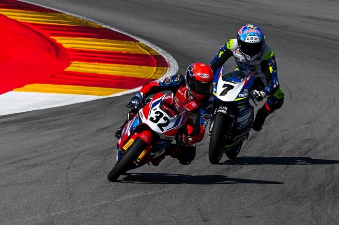 pembalap indonesia, ahrt, pembalap honda, Veda Ega Pratama, kiandra ramadhipa, Pembalap AHM Unjuk Gigi Balap Internasional, Amankan Posisi 10 Besar di Aragon