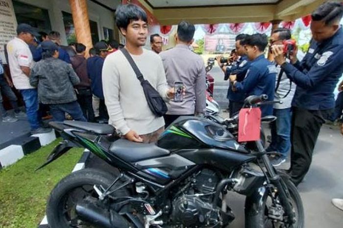 pencurian, maling, maling motor, yamaha mt-25, mt-25, Mas Irfan Pangling Lihat MT-25 Miliknya, Jadi Begini Setelah Sebulan Hilang