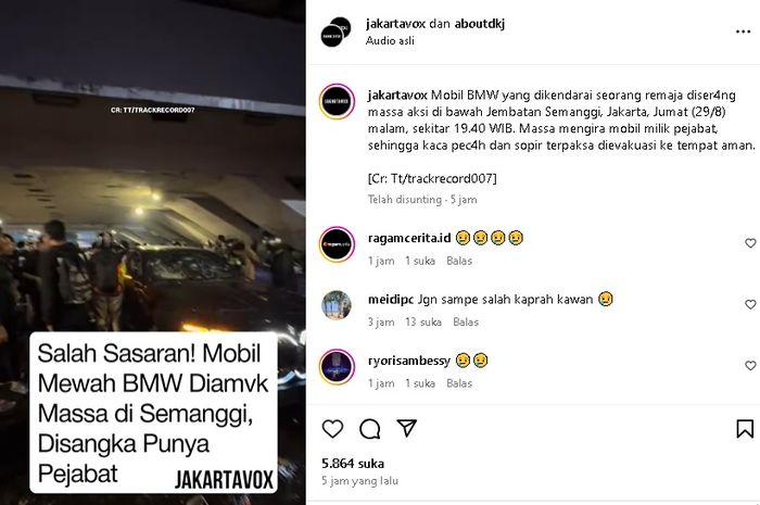 asuransi, demo, asuransi mobil, bmw seri 7, Mobil Dirusak Massa, BMW Seri 7 Digebukin Massa Saat Demo di Semanggi, Asuransi Bisa Dicairkan?