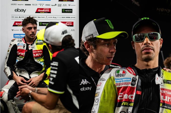 MotoGP, Valentino Rossi, pertamina enduro, franco morbidelli, Fabio Di Giannantonio, vr46 racing team, Malah Kayak Ayah Sayang Anak, Ini Isi Bisikan Valentino Rossi ke Pembalap Tim VR46