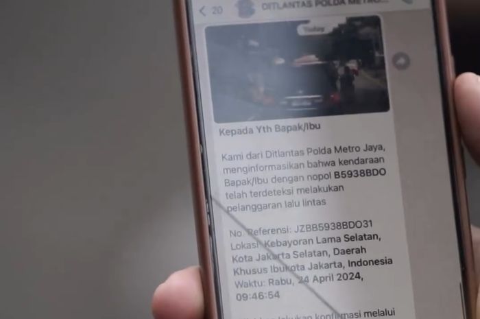 ETLE, Konfirmasi Tilang Elektronik, Tilang WhatsApp, WhatsApp Tilang, WhatsApp Konfirmasi Tilang, Pulang Mudik Dapat WA Tilang Elektronik, Segera Konfirmasi Pakai Cara Ini Sebelum Hari Kesekian