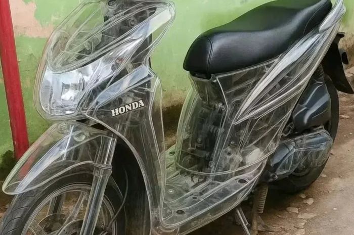 tilang, honda beat, beat, Honda BeAT transparan, Lagi Tren Modifikasi Honda BeAT Transparan, Simak Dulu Aturannya