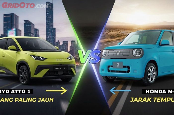 mobil listrik, jarak tempuh, BYD Atto 1, Honda N-One e:, Mobil Listrik Honda N-One e: vs BYD Atto 1, Jarak Tempuh Jauh Mana?