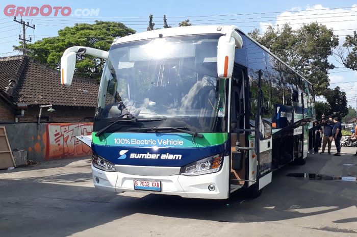 po sumber alam, bus listrik, kalista, Higer, Bus Listrik AKAP, Bus Listrik Bekasi-Yogyakarta, Biaya Lebih Hemat Segini Dibanding Solar