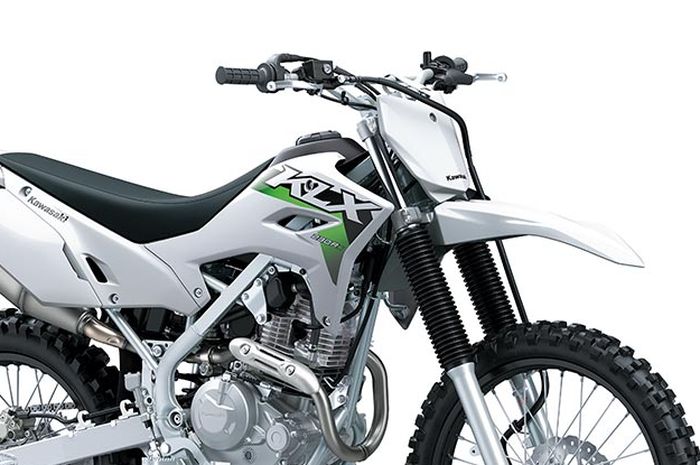 KLX140, klx230, Tren Trail Pakai Warna Putih, KLX230R S Versi 2026 Tampil Putih Bersih