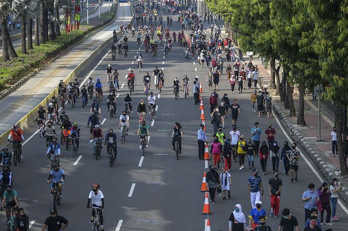 rano karno, Car Free Day Jakarta, CFD Jakarta Diperluas, Hari Ulang Tahun ke-498 Kota Jakarta, Rencana CFD Jakarta Bakal Diperluas, Polisi Cari Ruas Jalan Yang Cocok Ditutup