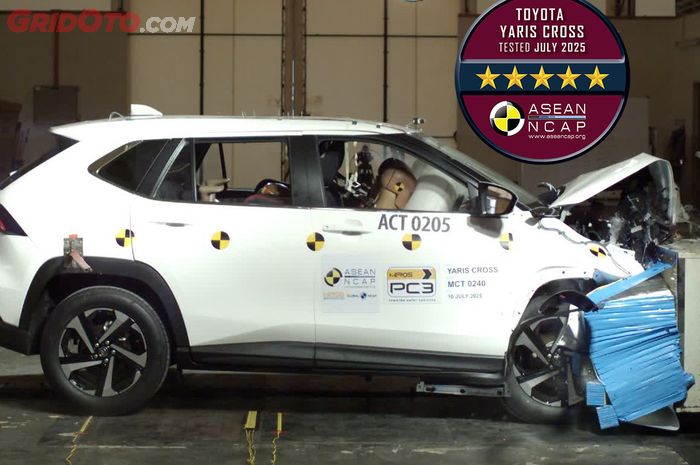 uji tabrak, asean ncap, PT Toyota Astra Motor (TAM), Toyota Yaris Cross, Yaris Cross, Toyota Yaris Cross Sengaja Ditabrakin, Hasilnya Konsumen Ikut Senang