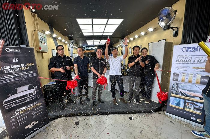 kaca film, nano ceramic, Scuto Indonesia, Scuto, Coating Bodi Mobil, Scuto Signature, Scuto Depok, Scuto Signature Depok Diresmikan, Sekaligus Launching Kaca Film Premium