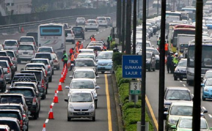 Sudah Dimulai Hari Ini, Berikut Lokasi dan Jadwal Contra Flow Selama Libur Nataru