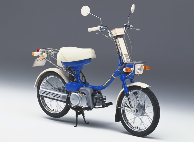 sepeda, yamaha, kendaraan unik, moped, Yamaha Carrot, Mirip Sepeda Dikasih Mesin, Ternyata Kendaraan Unik Yamaha Ini Moped Matik