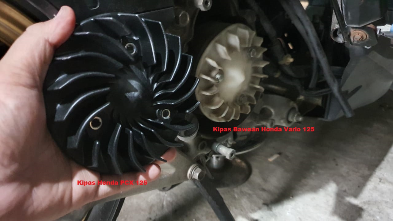 kipas, honda, honda vario, kipas radiator, Cocok Buat Vario Bore Up, Mekanik Ungkap Kelebihan Kipas Honda PCX 125