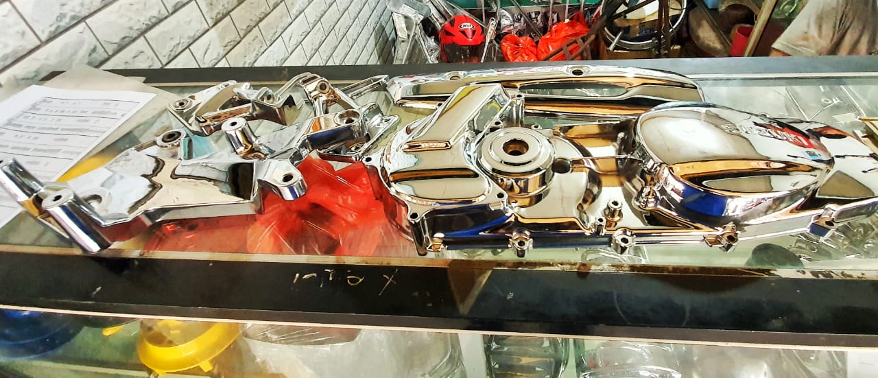 Beginilah Cara Mudah Menjaga Kinclong Part Chrome Di Motor Bekas