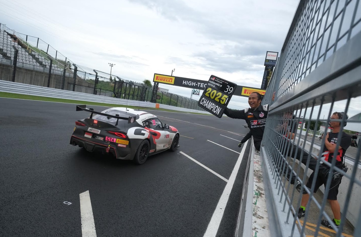kejurnas slalom, haridarma manoppo, Toyota Gazoo Racing Indonesia (TGRI), GT World Challenge Asia Japan Cup 2025, Pembalap TOYOTA GAZOO Racing Indonesia Raih Juara di GT World Challenge Asia Japan Cup 2025