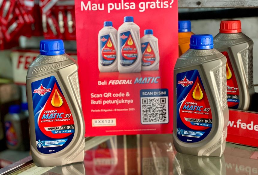 federal oil, exxonmobil, federal matic, Rommy Averdy, Federal Oil Bagi-bagi Pulsa Buat Konsumen, Sekaligus Jadi Sarana Edukasi Produk Asli