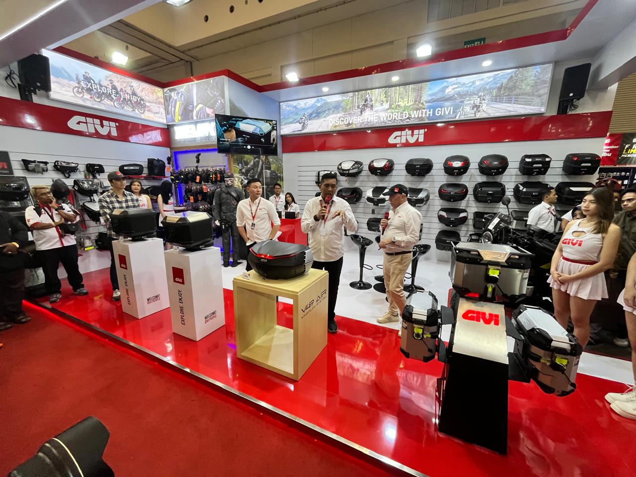 givi, Box Motor, givi indonesia, Top Box, IMOS 2025, GIVI Launching Delapan Produk Baru di IMOS 2025, Harga Mulai Rp 1 Jutaan