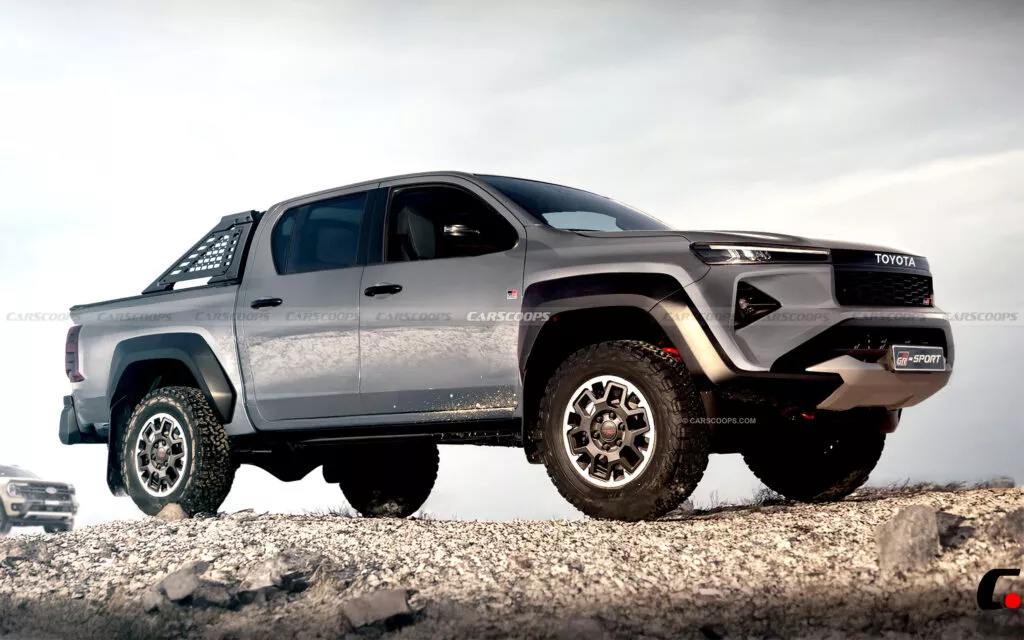 toyota, toyota hilux, hilux, double cabin, renderan, Tampilan Modern Renderan Toyota Hilux Baru, Mesin Bisa Lebih Irit BBM