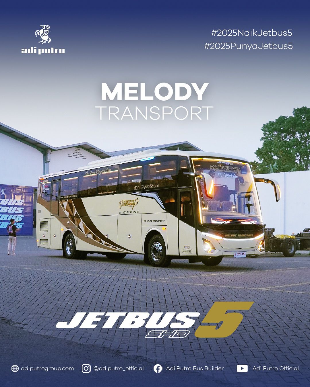 bus pariwisata, Perusahaan Otobus, Melody Transport, PO Melody Transport Tambah Armada, Intip Deretan Fasilitasnya