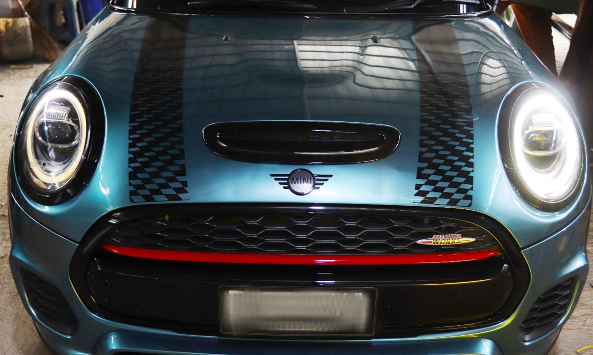lampu mobil, mini cooper, lampu DRL, tomi airbrush, Harga Tembus Rp 20 Jutaan, Lampu DRL Mini Cooper Rusak Masih Bisa Diservis