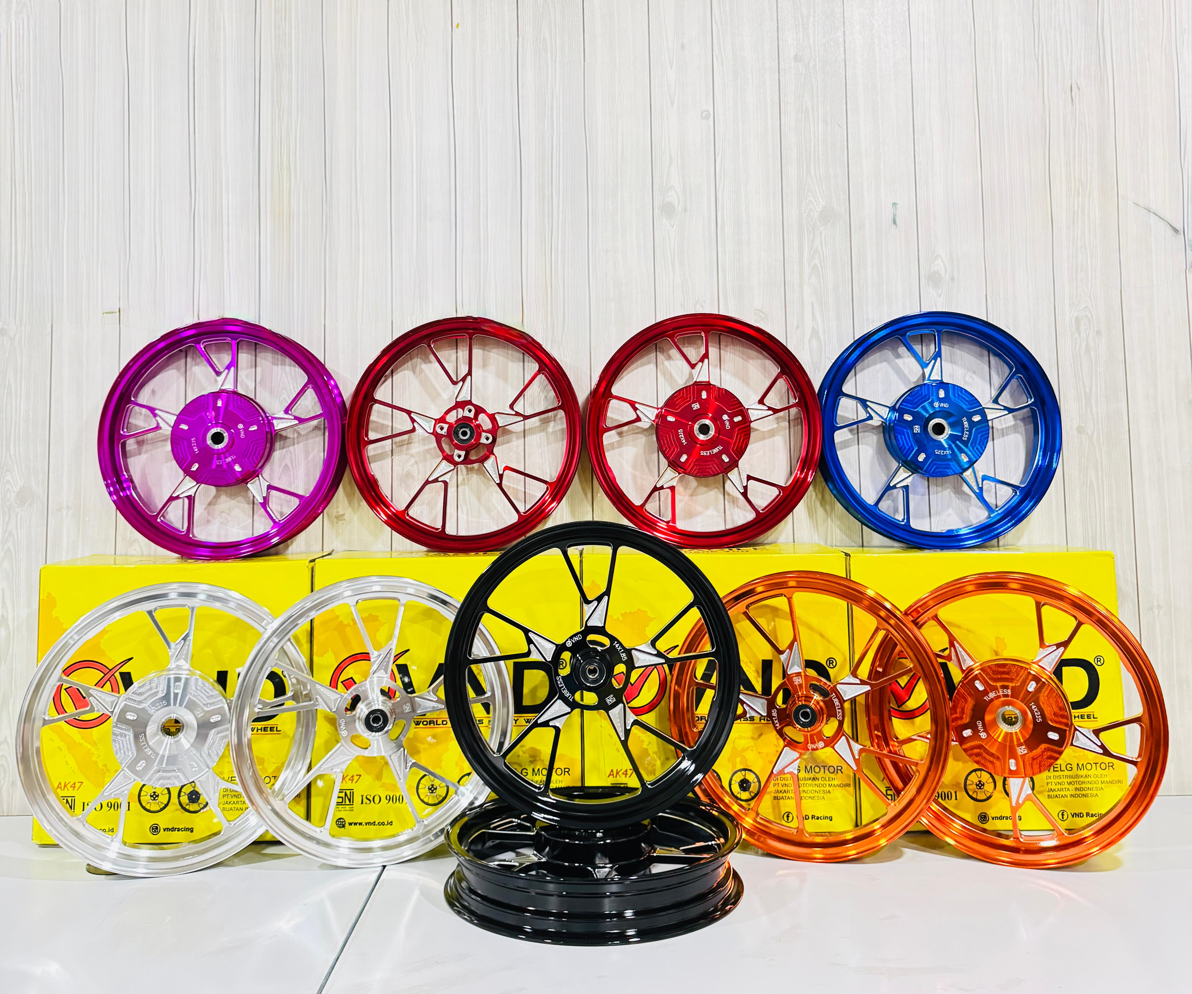 pelek vnd, VND Racing, pelek vario, Pelek VND AK 47, Pelek Mio, VND Luncurkan Pelek AK 47, Warna Candy Menarik, Ready untuk Mio hingga Vario