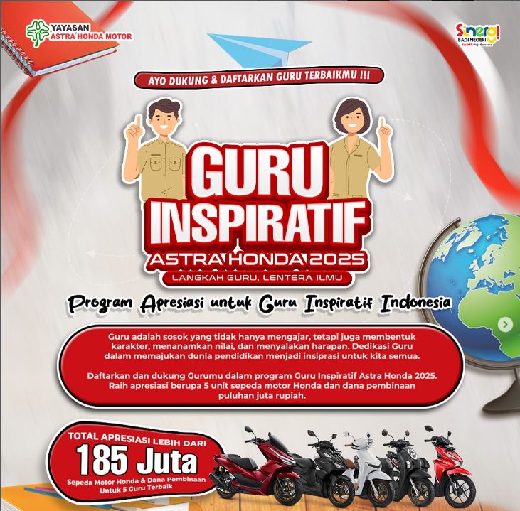 Seleksi Penghargaan Guru Inspiratif Astra Honda 2025 Jakarta-Tangerang, Empat Nama Ini Lolos