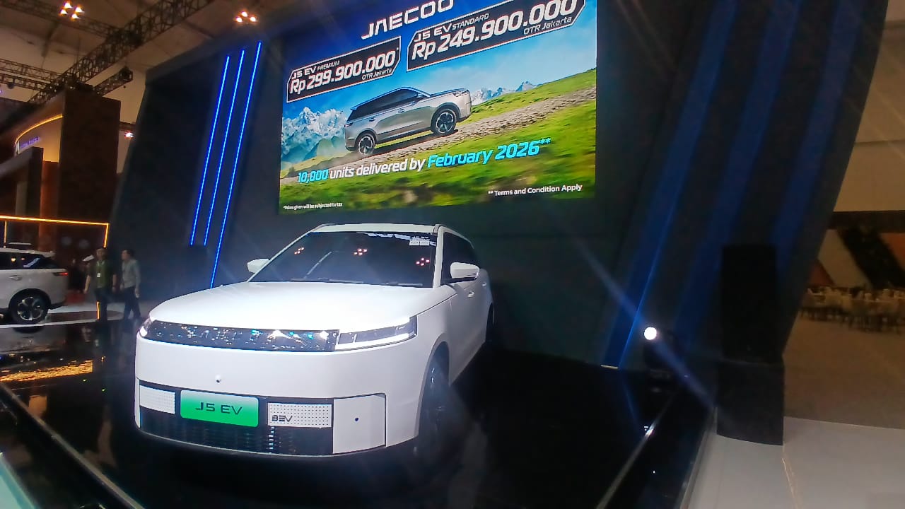 Di GJAW 2025 Harga Jaecoo J5 EV Tidak Berubah, Kantongi SPK Lebih 6 Ribu Unit
