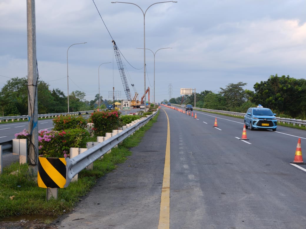Ruas Tol Medan- Kualanamu-Tebing Tinggi Dibuka dengan Skema Contraflow
