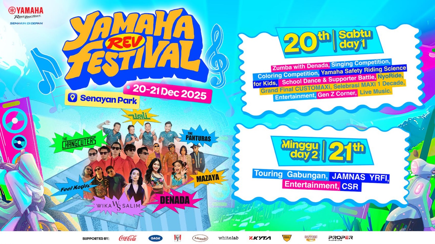 Jangan Lewat! Yamaha Rev Festival Digelar Besok, Hiburan Lengkap Banget