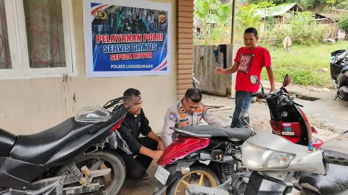 Polri Buka Jasa Servis dan Cuci Motor Gratis, Konsumen Wajib Korban Banjir Sumatera