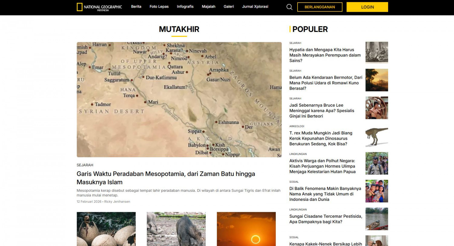 Inilah Wajah Baru National Geographic Indonesia, Resmi Luncurkan nationalgeographic.co.id
