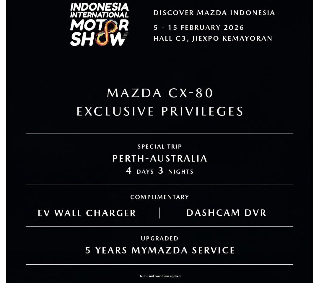 Beli Mazda CX-80 PHEV di IIMS 2026 Gratis Liburan ke Australia