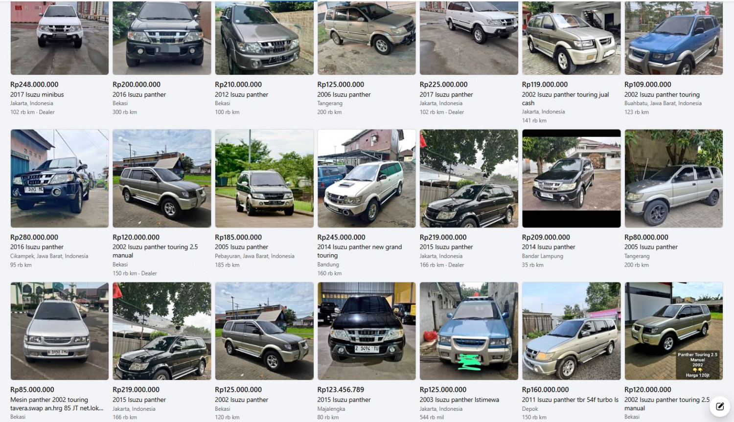 Update Harga Isuzu Panther di Marketplace Bikin Kaget, Tercium Aroma Sangit