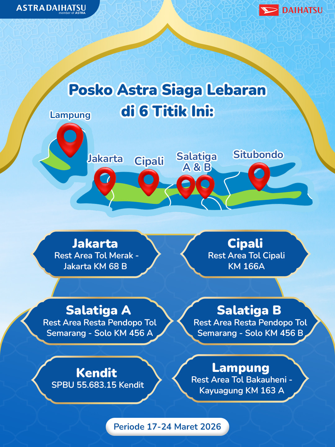 Astra Daihatsu Sebar 89 Bengkel Siaga dari Sumatera hingga Papua