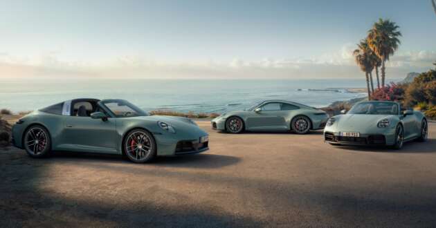 992 Porsche 911 Carrera 4S, Targa 4S facelifts debut – 480 PS 3.0L biturbo boxer six-cylinder; GTS brakes