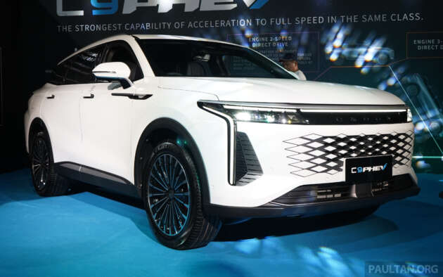 Omoda C9 PHEV by Jaecoo previewed in Malaysia – RM220k est; 605 PS; 150 km EV range, 1,100 km hybrid