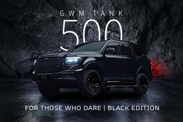 GWM Tank 500 HEV Black Edition in Malaysia – full black exterior, RM8,000 more at RM336,800