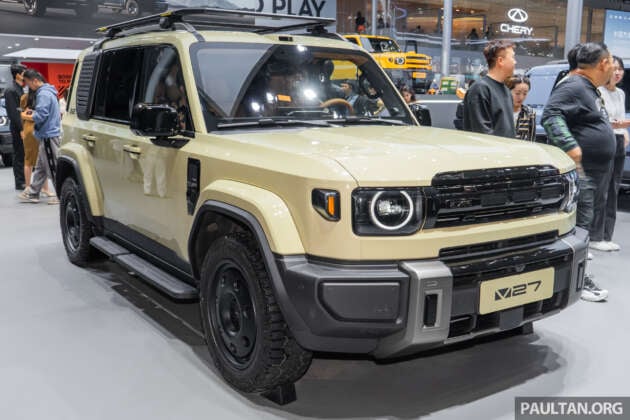 iCaur V27 debuts in Guangzhou – 5-seat D-segment REEV SUV with Land Cruiser styling, 200 km EV range