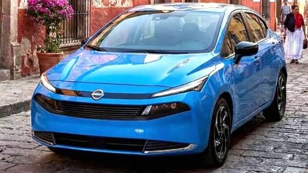 2026 Nissan Almera surfaces – new face, new tail, split headlamps, same side profile, more ADAS features?