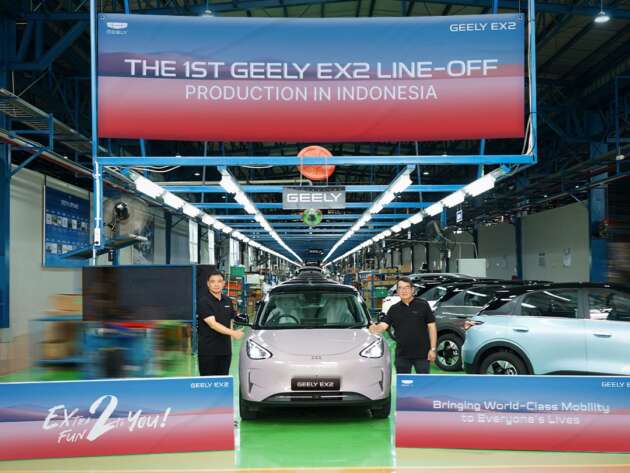 Geely EX2 CKD in Indonesia starts with 46.5% local content, including its battery – to be key ASEAN base