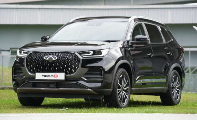 Chery Tiggo 8 launched in Malaysia – non-Pro base variant comes with Tiggo 7’s 1.6T, different rear/interior