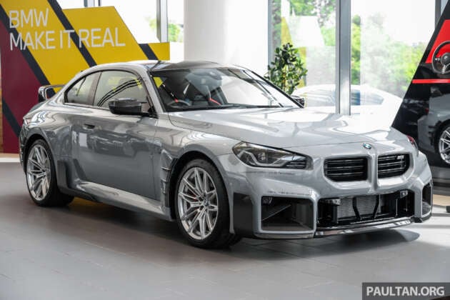 2026 G87 BMW M2 M Performance parts in Malaysia – carbon-fibre exterior parts, titanium silencer; RM132k