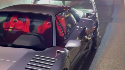 Viral Ferrari Mewah Milik YouTuber Jadi Korban Tabrak Lari Truk