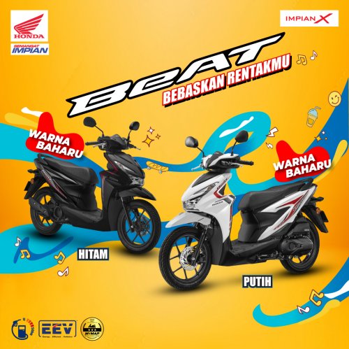 Honda BeAT (2025) Hadir dengan Warna Baharu