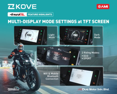 KOVE 800X GT dan KOVE 450R Tiba di Malaysia, Dari RM33,888