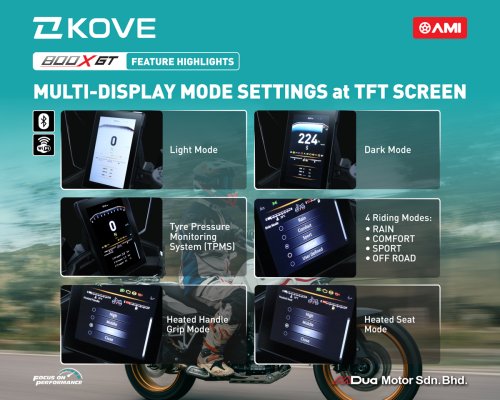 KOVE 800X GT dan KOVE 450R Tiba di Malaysia, Dari RM33,888