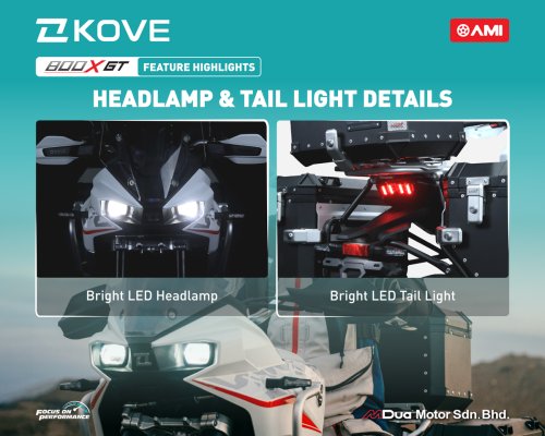 KOVE 800X GT dan KOVE 450R Tiba di Malaysia, Dari RM33,888