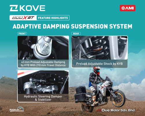 KOVE 800X GT dan KOVE 450R Tiba di Malaysia, Dari RM33,888