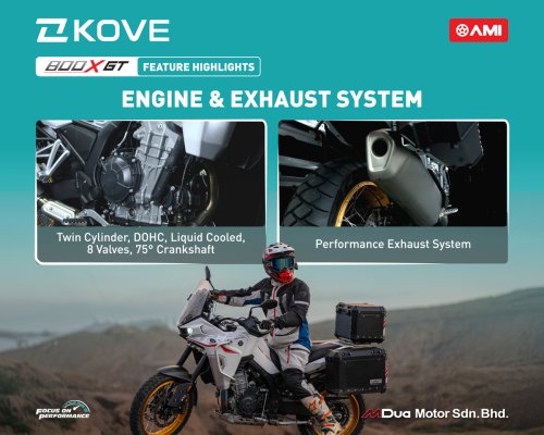 KOVE 800X GT dan KOVE 450R Tiba di Malaysia, Dari RM33,888