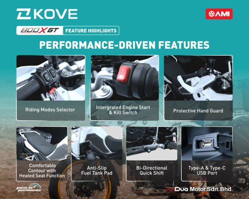 KOVE 800X GT dan KOVE 450R Tiba di Malaysia, Dari RM33,888