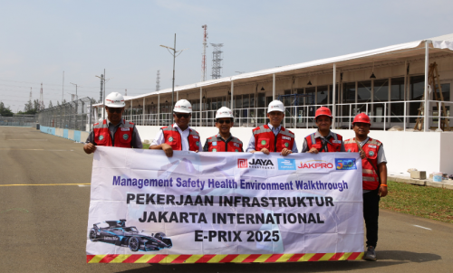 Mobil Formula E Gen3 Evo Curi Perhatian di Bundaran HI, Sirkuit Jakarta International E-Prix Ancol Siap 90%